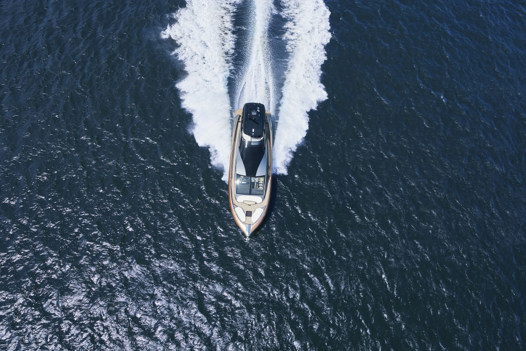 The offering from Lexus, owned by Toyota, comes in the form of a 65-foot, open-ocean flybridge cruiser. Photo: Supplied