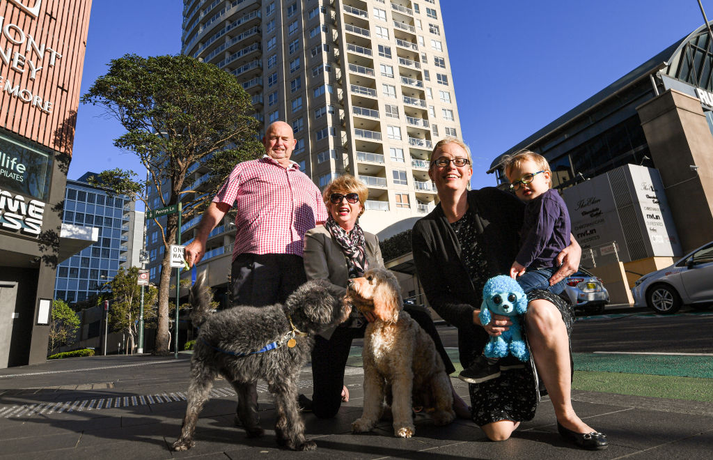 Residents in the Kings Cross apartment building Elan, pictured last year. Photo: Peter Rae