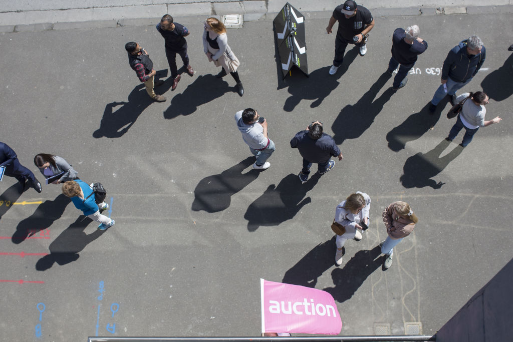 Three bidders vied for the home.  Photo: Stephen McKenzie