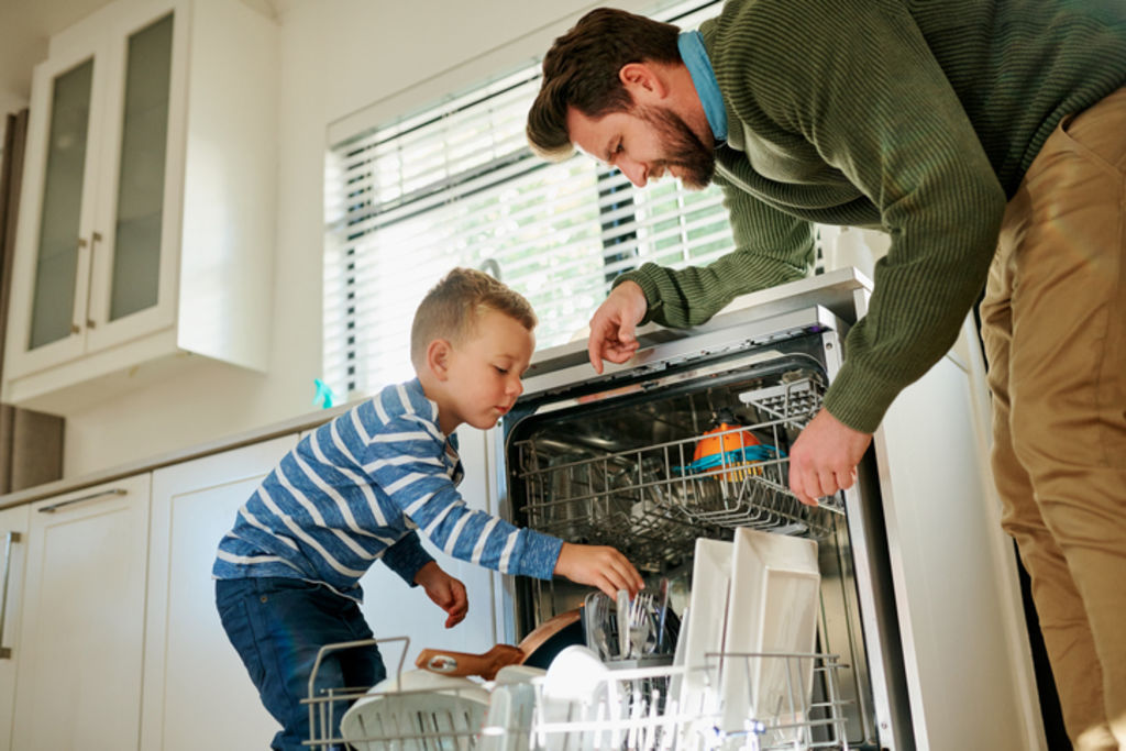 A dishwasher can be a grey area when it comes to what stays or not. Photo: iStock
