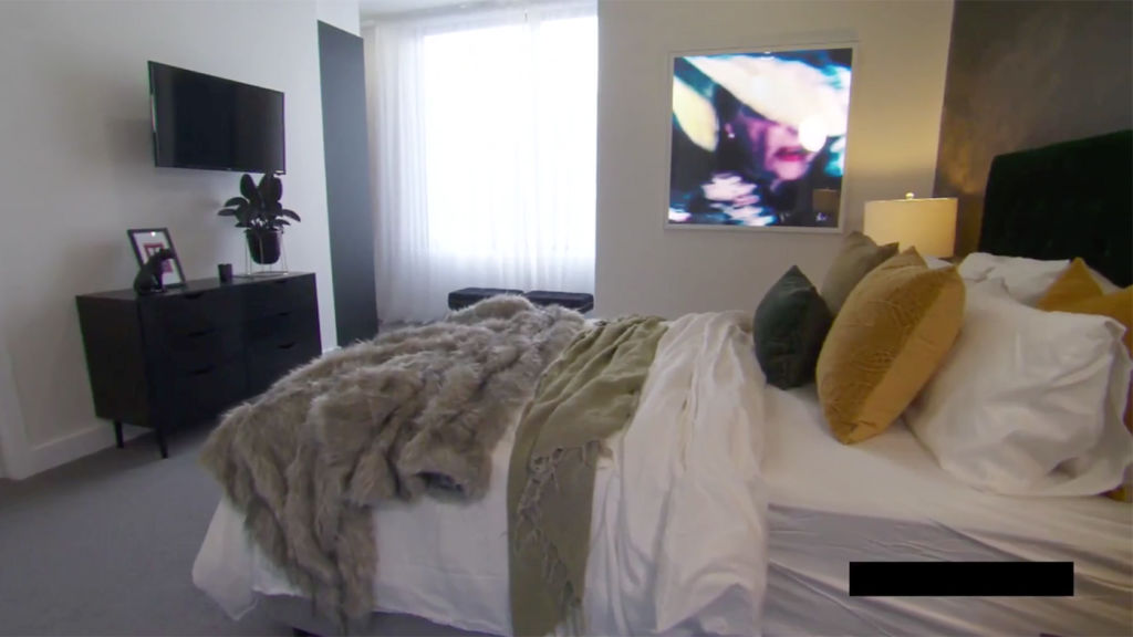 El'ise and Matt's bedroom included artwork and colours that the noted critic Keith the Foreman disagreed with. Obviously the judges loved them. Photo: Channel Nine