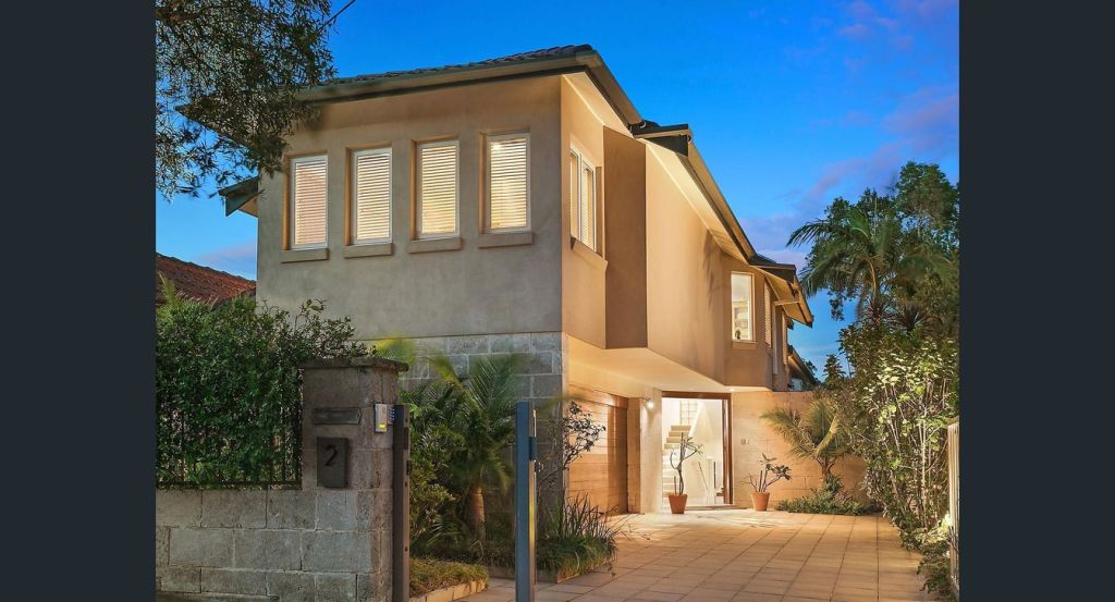 The four-bedroom house in Cremorne Point bought by the Robbs last year for almost $4 million.