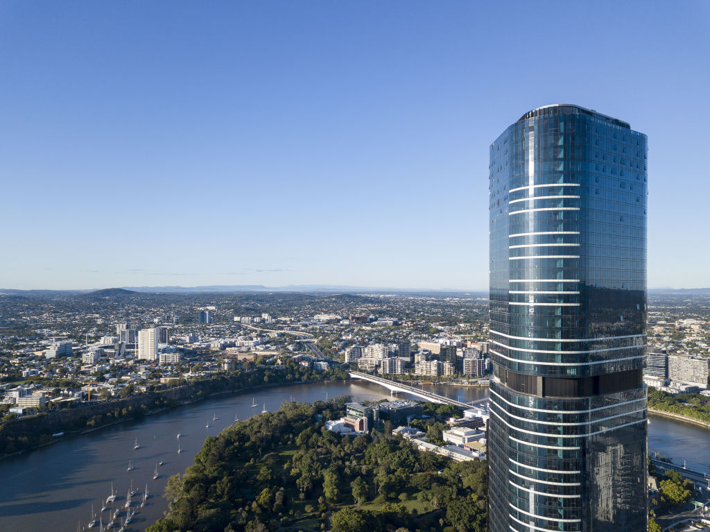 Dizzying heights: Top nine levels in Brisbane's tallest building up for sale