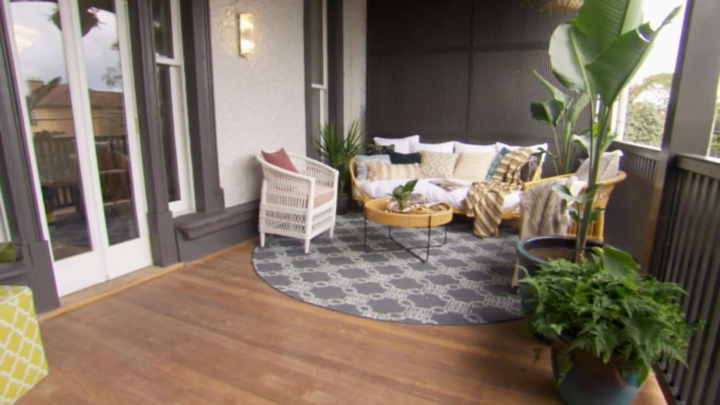 A comfy sanctuary in a party house. Photo: Channel Nine