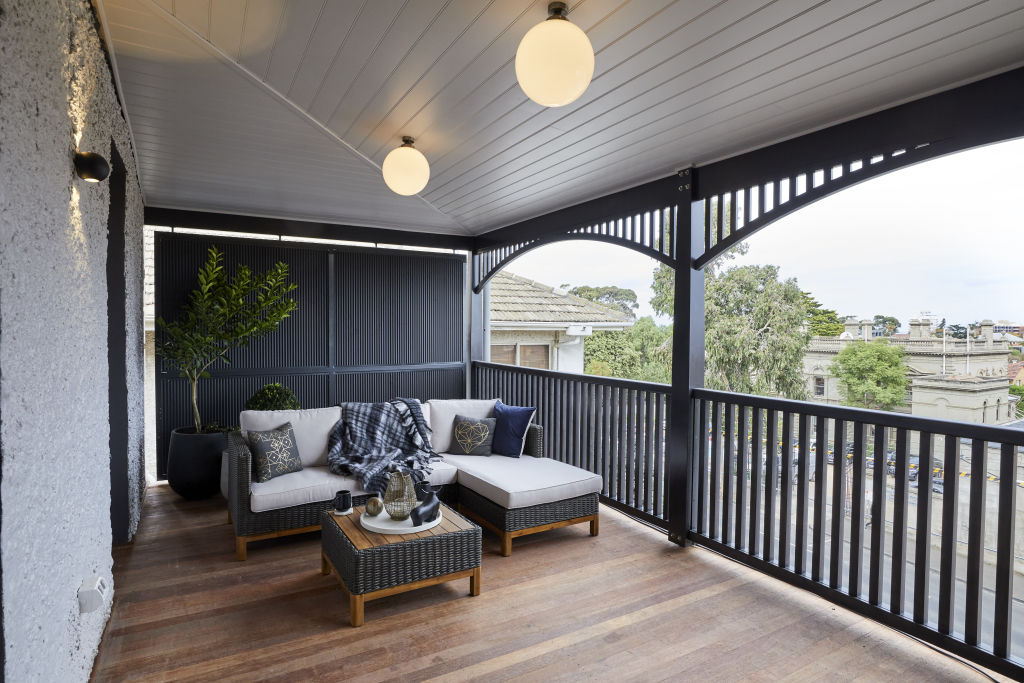 Jesse and Mel's verandas didn't impress the judges. Photo: Channel Nine