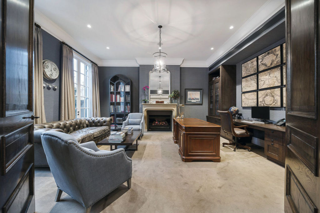 This Toorak residence has five bedrooms, a cellar, a home cinema, a billiard room with wet bar and garaging for five cars. Photo: Supplied