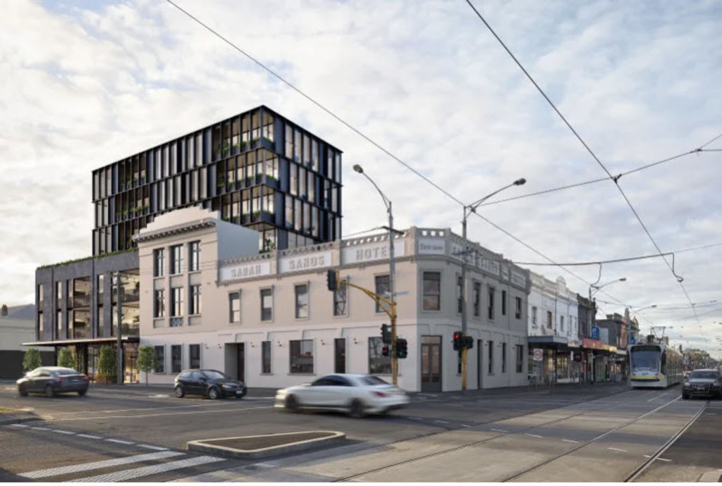 Pub giant Australian Venue Co. has taken over the lease of the Sarah Sands Hotel in Brunswick. Photo: Supplied
