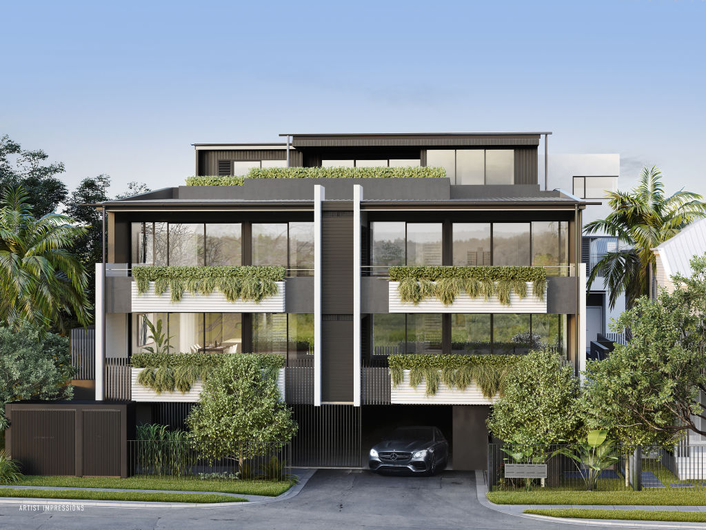 A render of Emmeline on Elizabeth at Paddington, Brisbane, which is due for completion next year. Photo: Place West