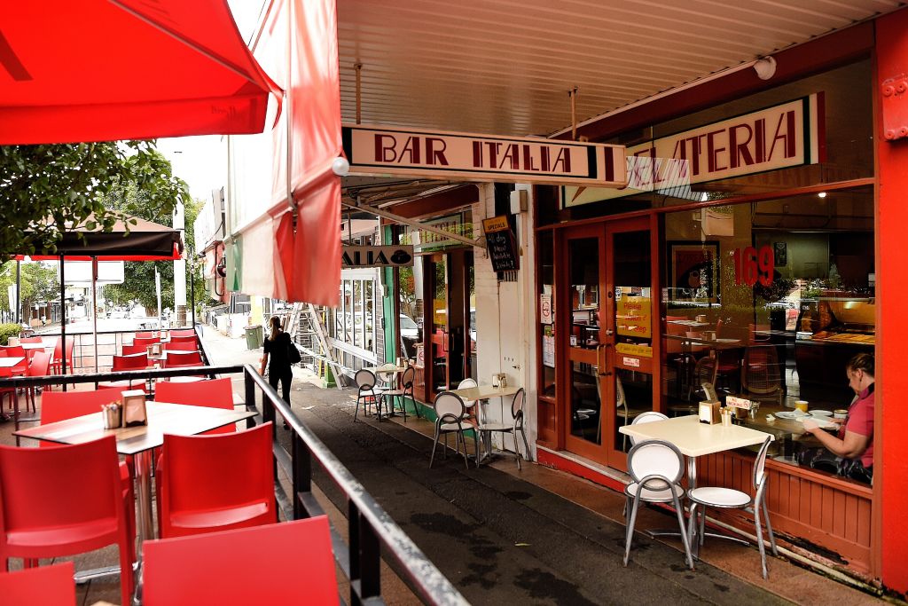 Leichhardt is known as the 'Little Italy' of Sydney, in part for the Italian cuisine it offers. Pictured: Bar Italia on Norton Street. Photo: Kate Geraghty