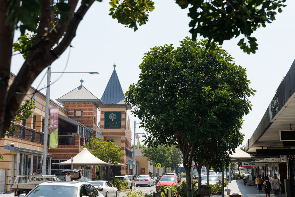 The shopping precinct, Castle Towers, ensures locals have access to everything they need. Photo: Steven Woodburn