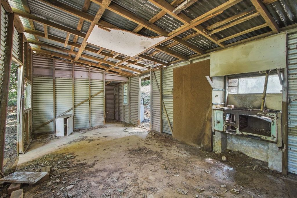 The shack that sits on the 1968-square-metre block is completely derelict. Photo: Iris Property