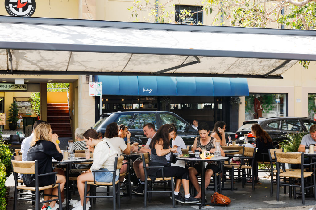 Double Bay's Indigo is a popular cafe among locals. Photo: Steven Woodburn