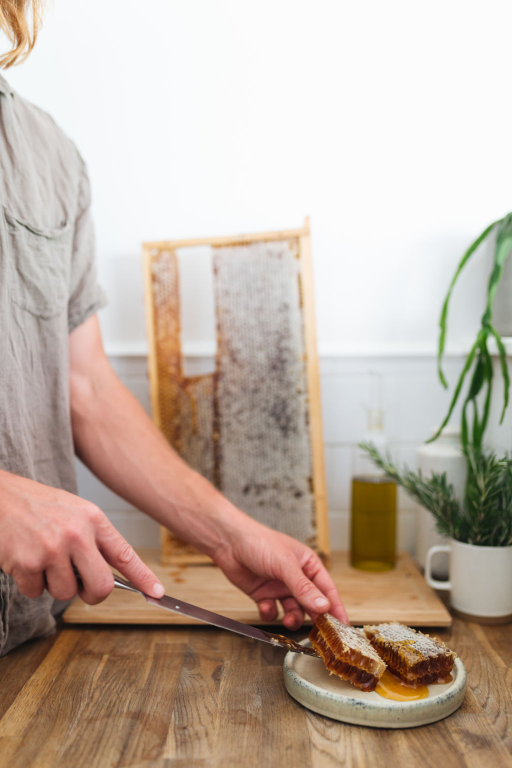 Fifty-two kilograms of honey is the approximate yield a standard beehive will produce in one year.  Photo: Alex Carlyle