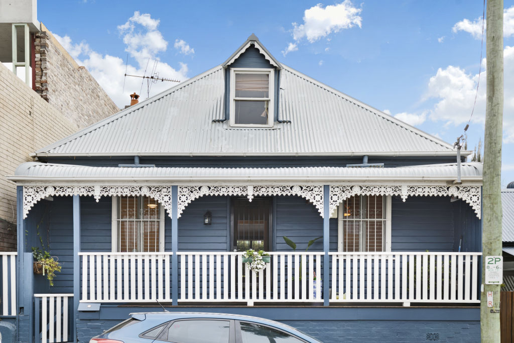 Street legend tells that this old charming weatherboard cottage within Sydney’s Rozelle, was built for a 'spinster'. Photo: Supplied