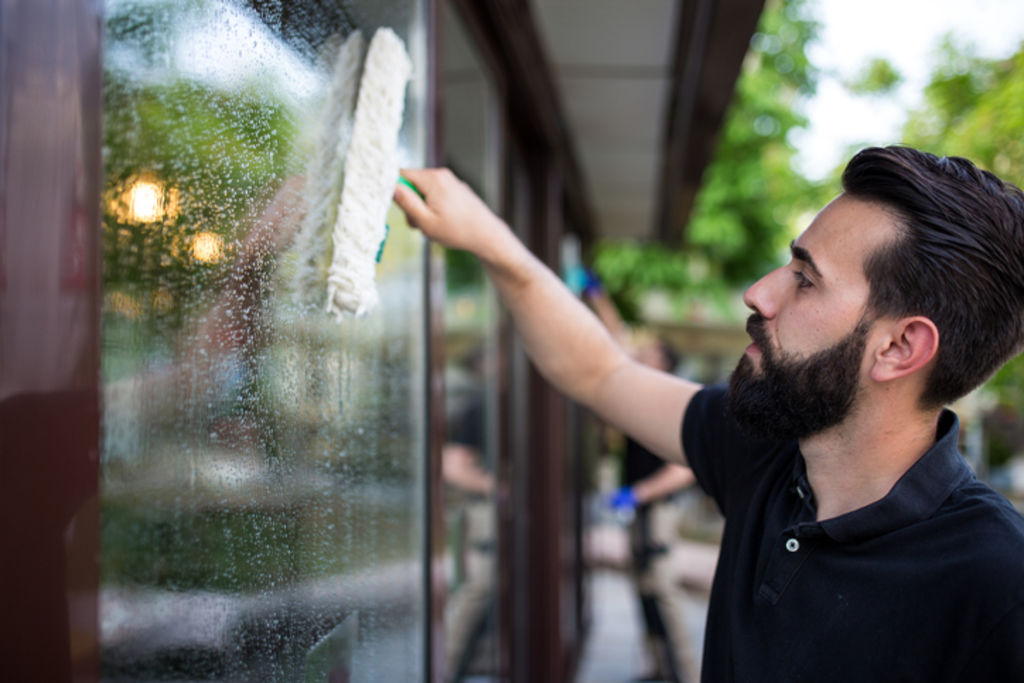 I've watched the professionals clean all the windows of a large sprawling home, inside and out, in just one day. Photo: iStock