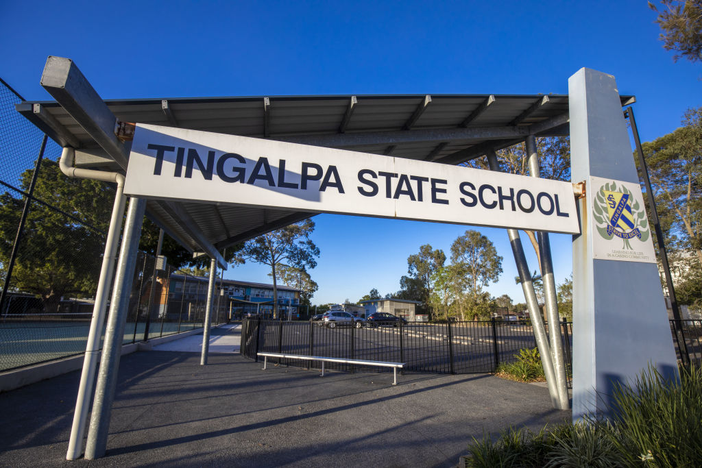 Tingalpa's primary school has helped draw more buyers to the suburb. Photo: Glenn Hunt