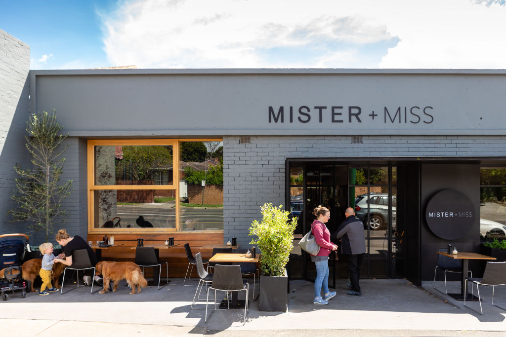 Cafe culture in Mont Albert is growing more and more thanks to places like Mister + Miss. Photo: Greg Briggs