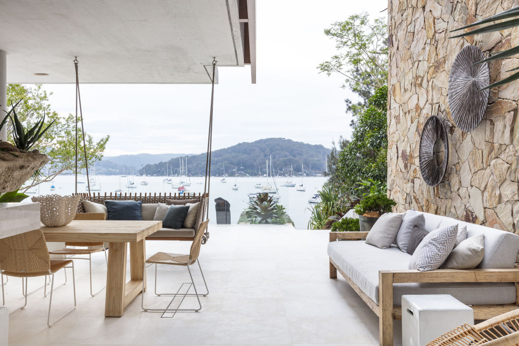 The striking residence has interiors by Sarah-Jayne Marriott and Hellen Pappas. Photo: Supplied