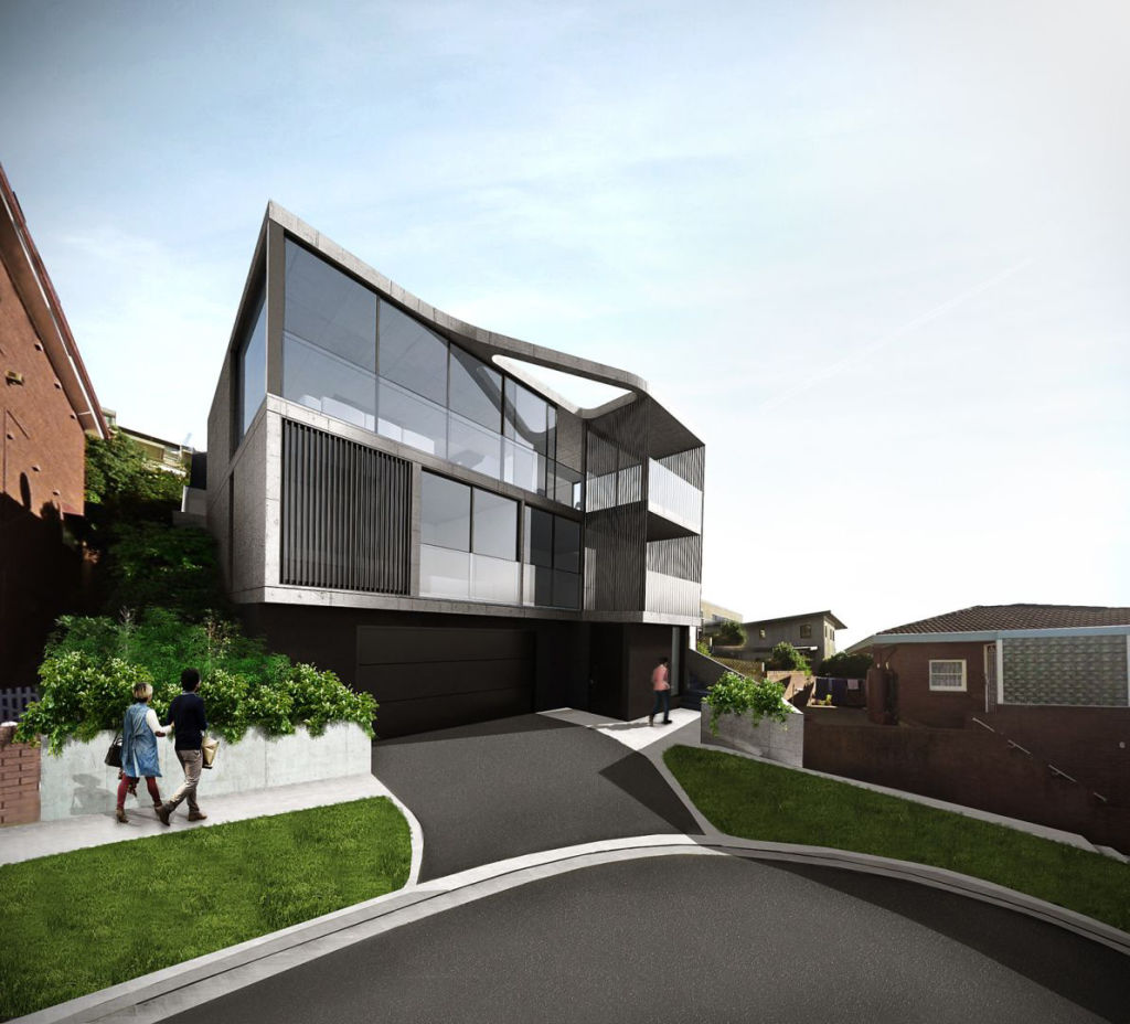 An artist's impression of the five-bedroom residence that could sit on the block. Photo: Supplied