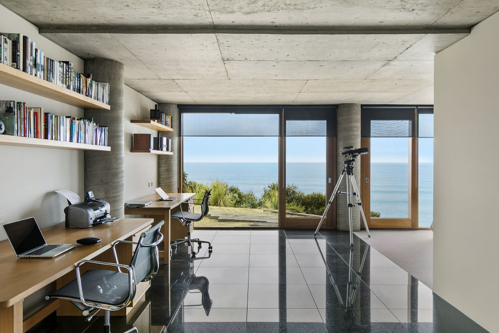 The view from the study at the three-bedroom home. Photo: Supplied