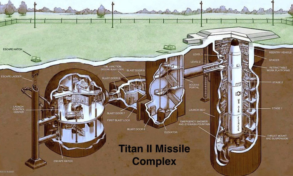 A diagram of the bunker complex. Photo: Realty Executives Tucson Elite/Luxe Realty Photography