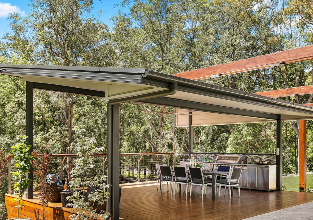The large deck area at 7 Winnunga Road in Dural includes a covered dining zone. Photo: Supplied