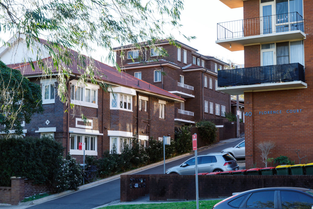 Sydney's median unit price has fallen $40 from its peak. Photo: Steven Woodburn