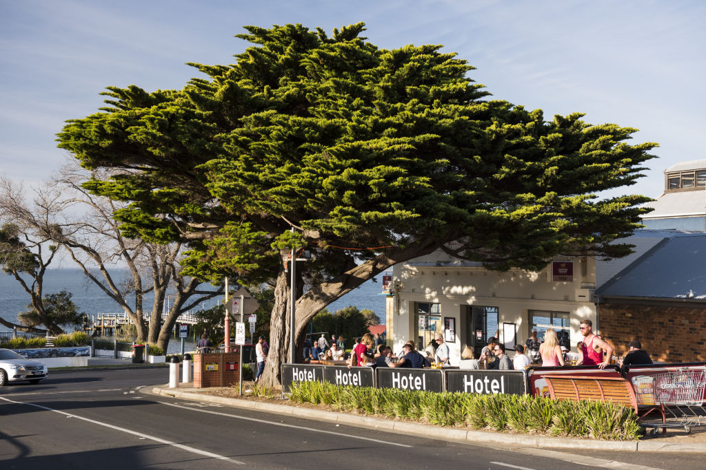 Enviable views at the local pub.  Photo: Robert Blackburn