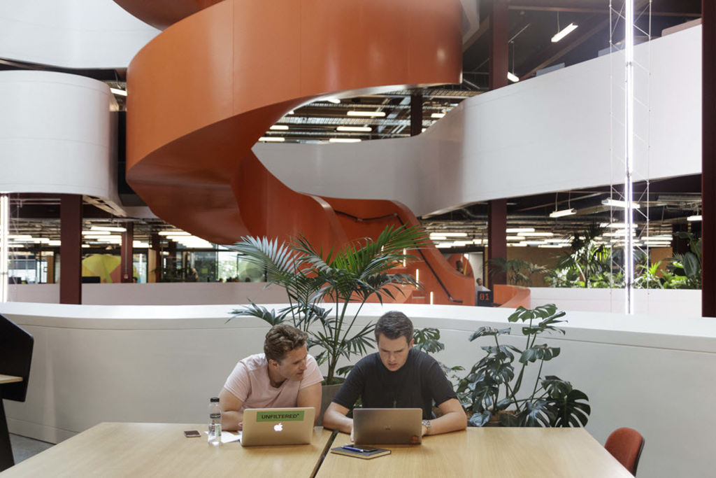 Colourful B:Hive office in Auckland voted best in world
