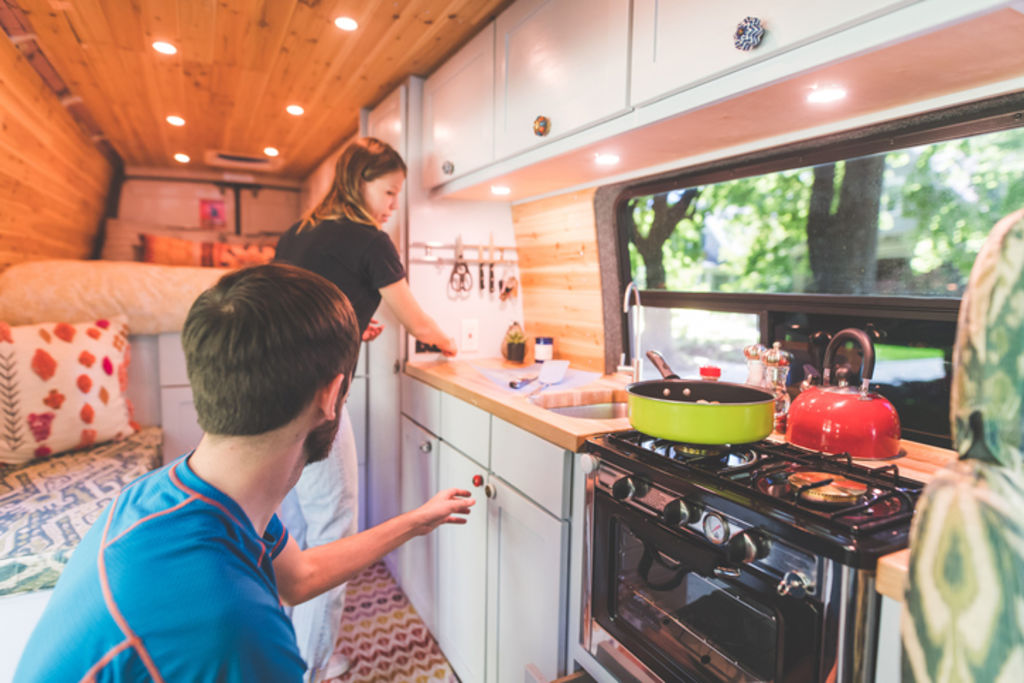 I've been delighted and proud to host lots of friends here in the tiny house. Photo: iStock