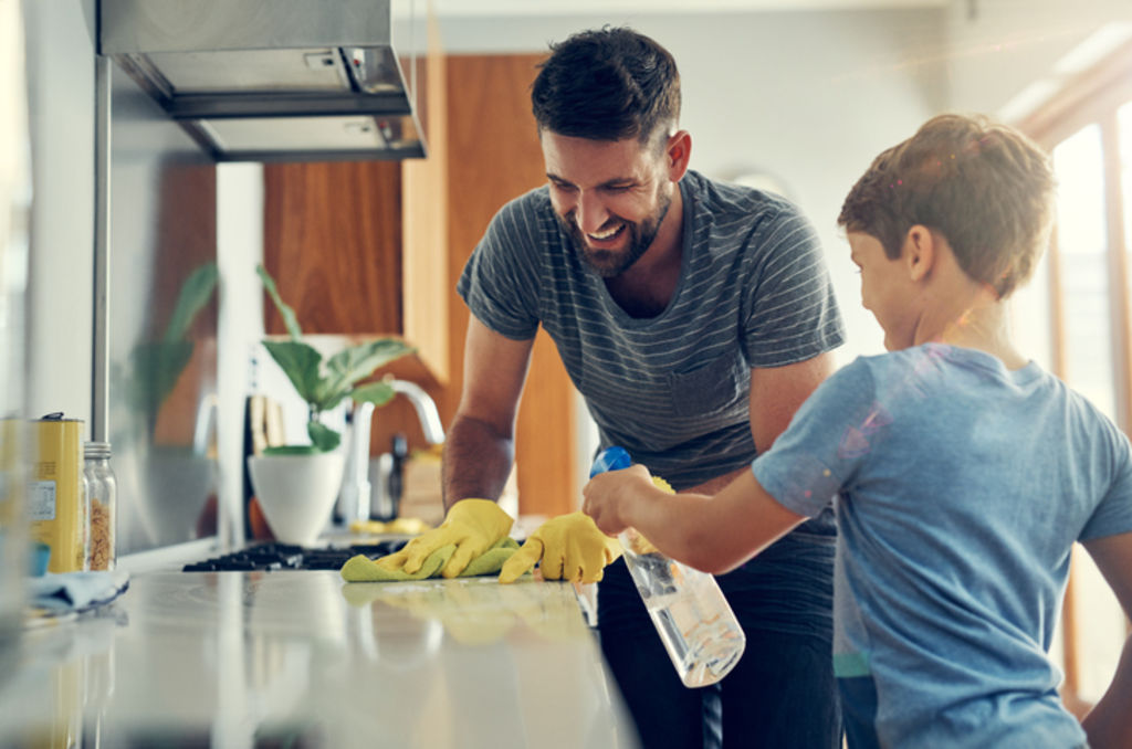 While you may not be always able to control your children’s attitudes to cleanliness, you can use routines to make things less messy. Photo: iStock