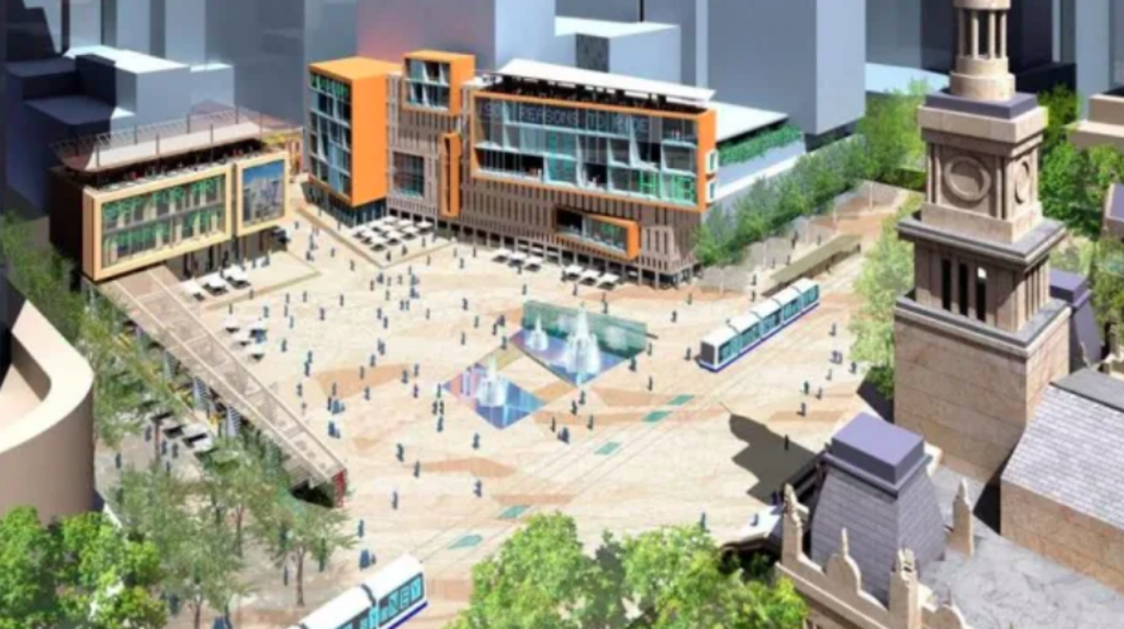 Decades-old plan for Sydney town square one step closer to reality