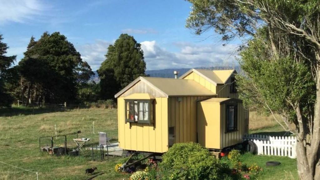 Rightsized: The tiny house with its yard and garden. Photo: Nick Barnett