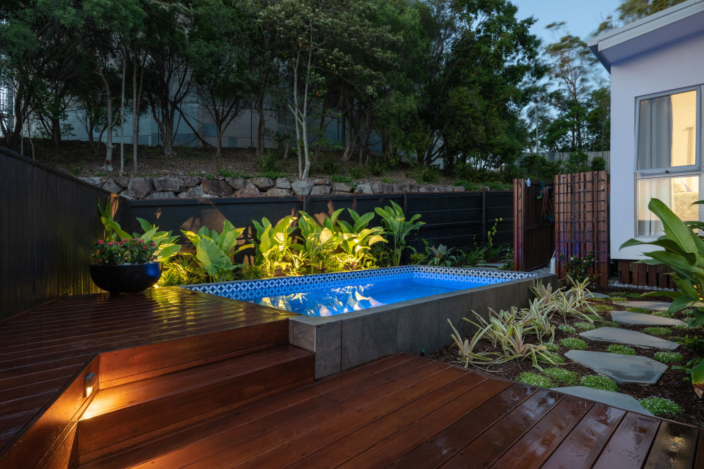 Plunge pools are smaller than in size than traditional pools, making them more cost effective and better suited to tight sites. Photo: Julien Bastien