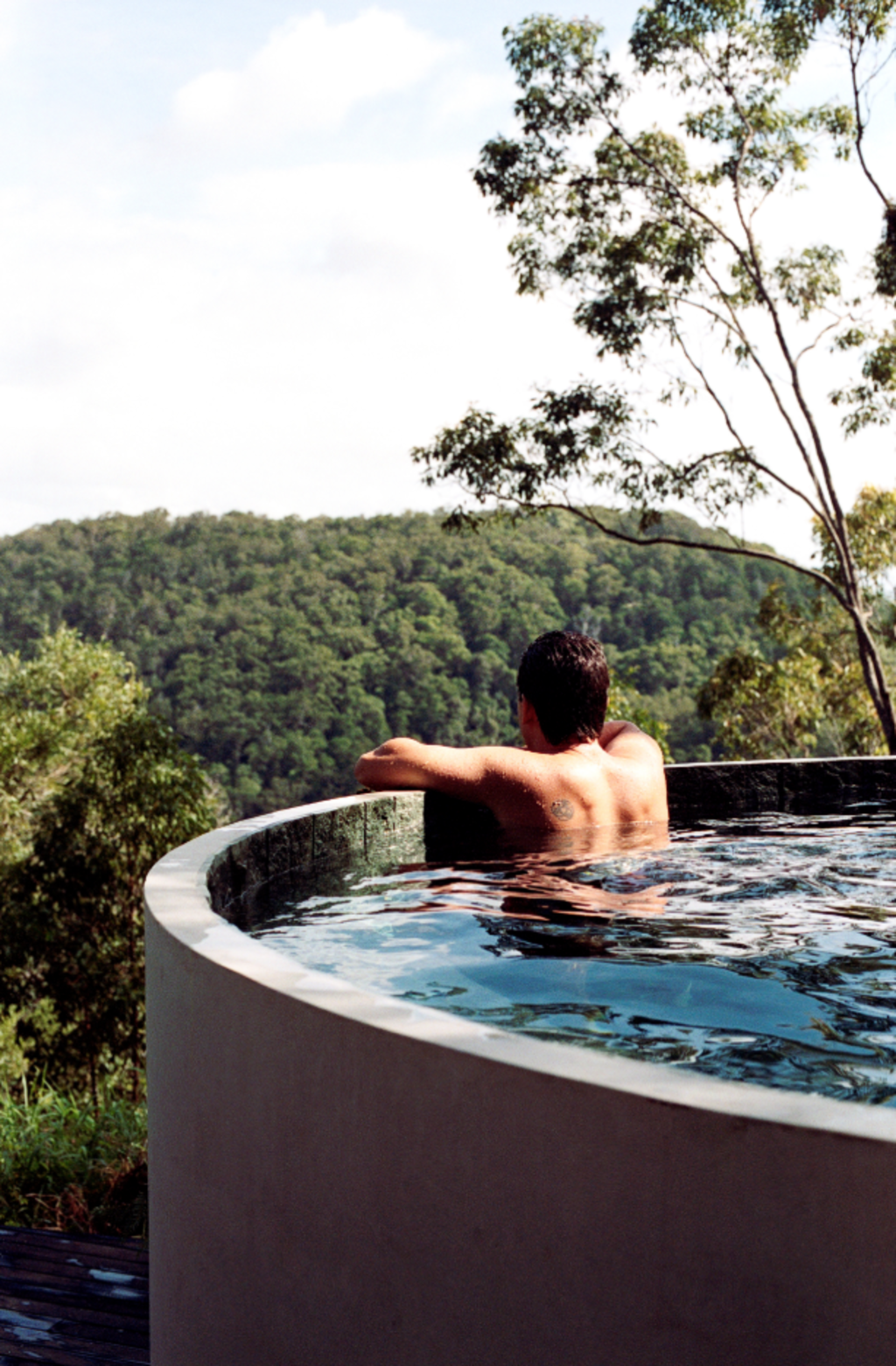 Another recycled product conducive to pool design is concrete rainwater tanks. Photo: Roger D’Souza