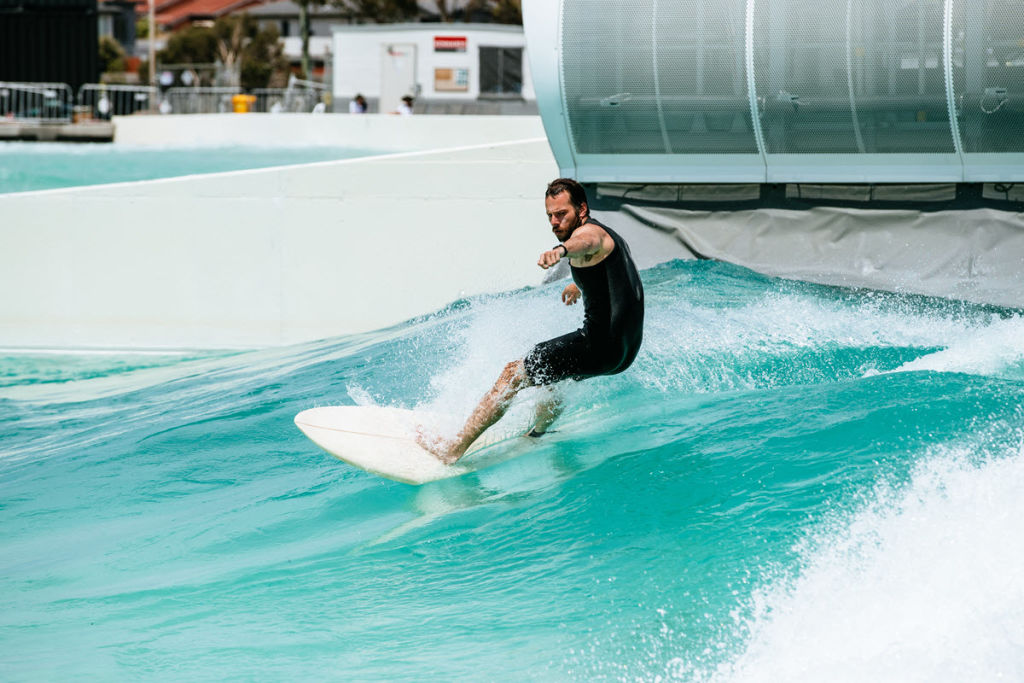 What is it like learning to surf at Australia's first surf park?