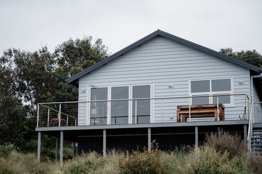 Also in Tassie, Bruny Boathouse is a scenic shack nestled by the waters of Bruny Island.