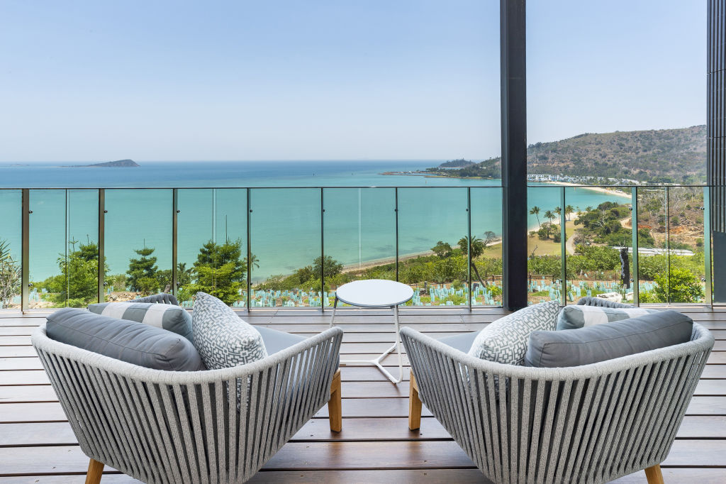 This ocean view estate in the Whitsundays was designed by architect Kerry Hill. Photo: Supplied