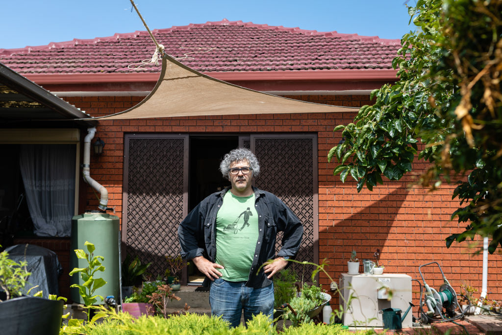 Mr Lombard has installed shade sails at his home, and has done so at past rentals.  Photo: Greg Briggs