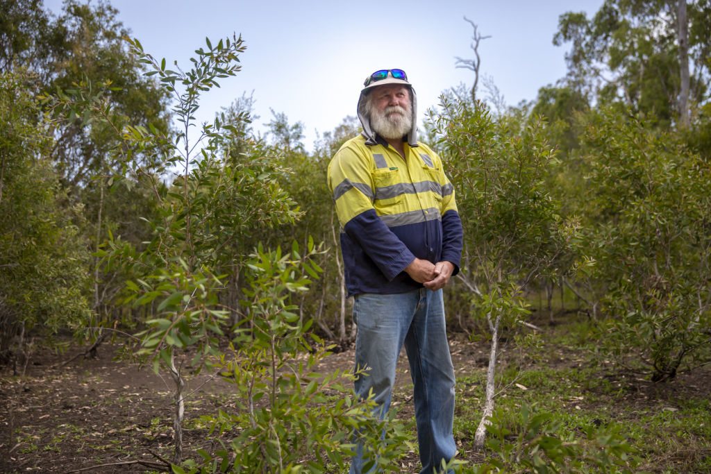 Roger Currie has rehabilitated coastal wetlands in Wide Bay, Queensland. Photo: Tammy Law