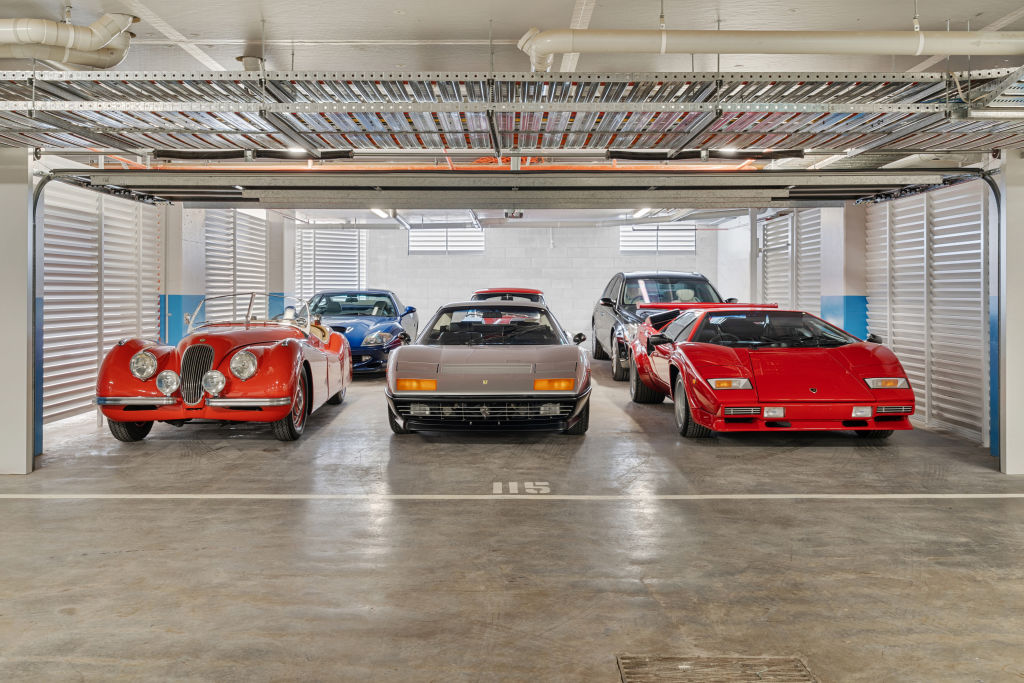 The penthouse comes with a a six-car garage. Photo: Supplied
