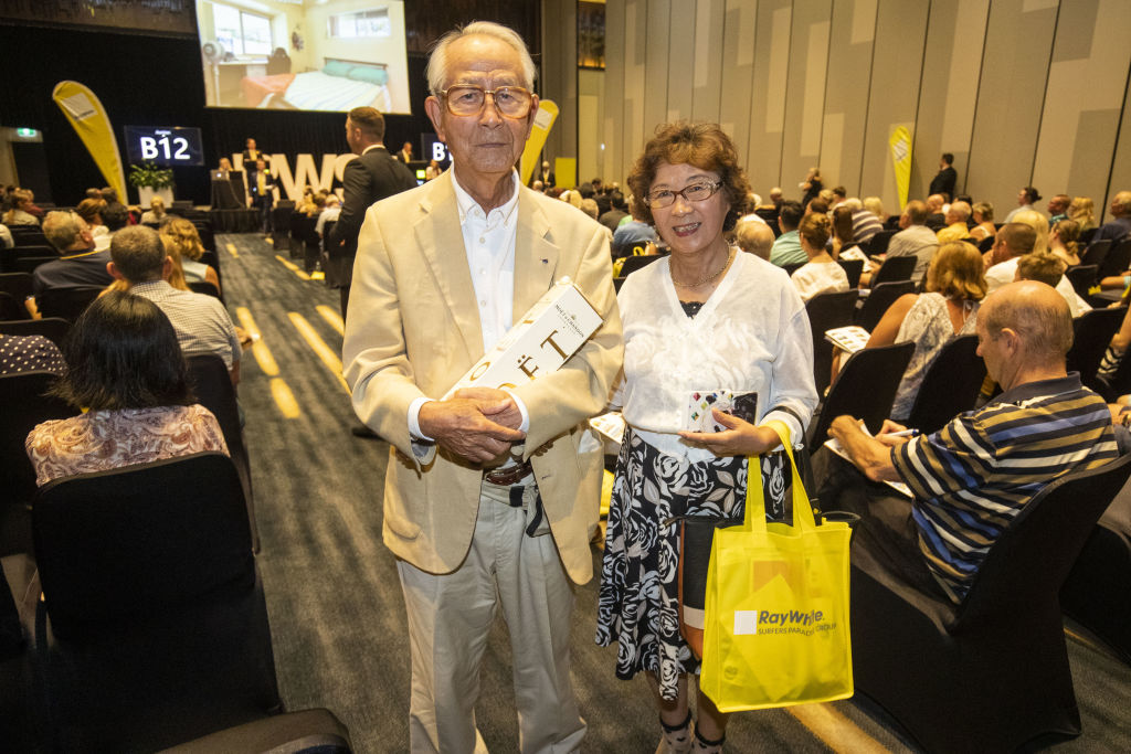 Mr and Mrs Niimi were pleased with their result. Photo: Glenn Hunt