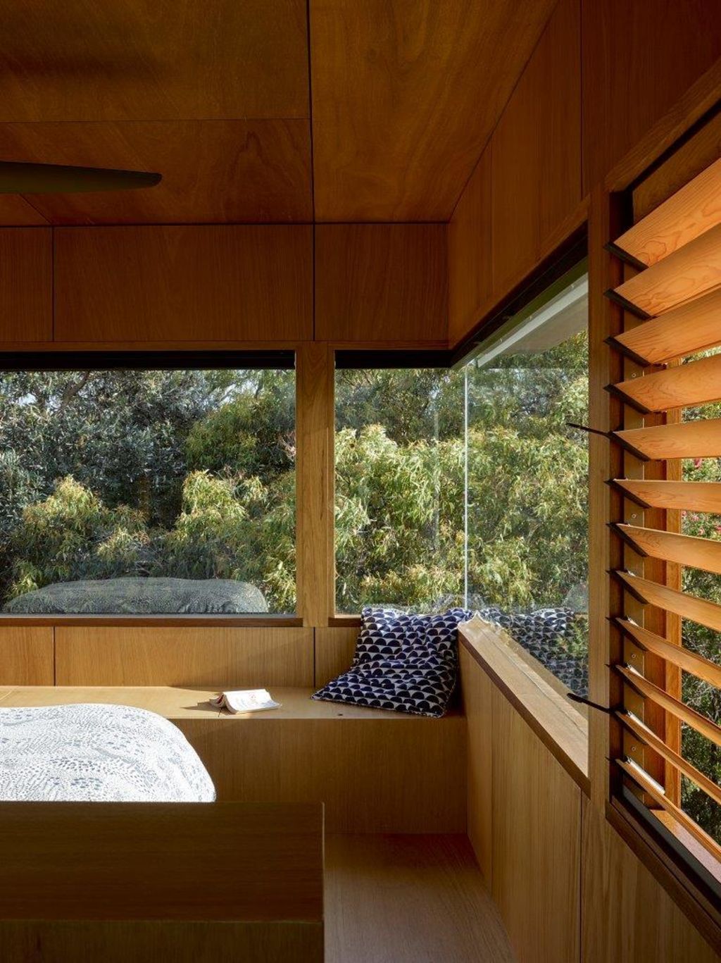 The main bedroom up in the tree canopy. Photo: Christopher Frederick Jones