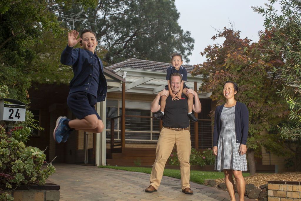 Sul Thompson and his wife Mamiko Nakada were initially attracted to Blackburn South's leafy outlook. Photo: Stephen McKenzie