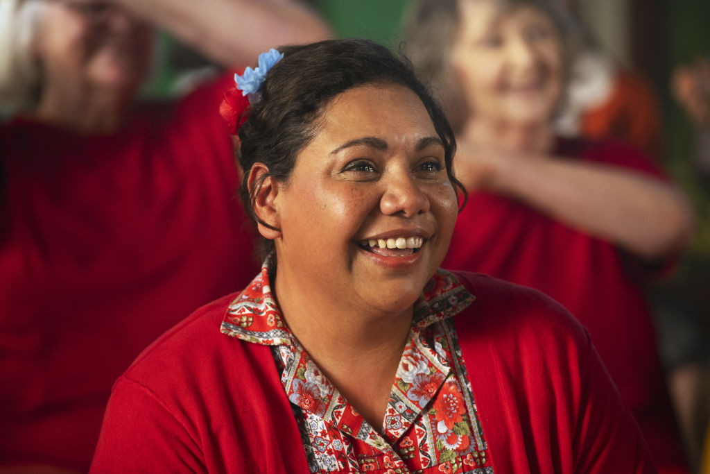Deborah Mailman plays a mother in the young adult book adaptation, H is for Happiness. Photo: David Dare Parker