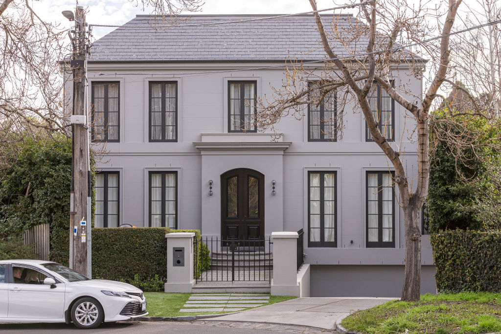 The house of George Calombaris is seen, in Toorak, Melbourne, Thursday, July 18, 2019. Photo: Daniel Pockett Photo: Daniel Pockett