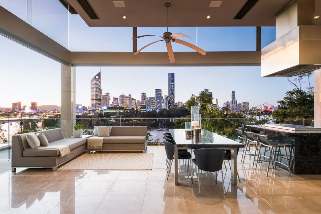 The incredible views from 1 Leopard Street, Kangaroo Point. Photo: Place Estate Agents New Farm