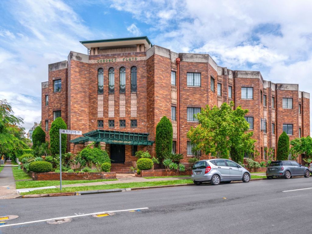 The Coronet Court building is recognised by the Brisbane City Council for its significance as a local heritage place. Photo: Ray White New Farm