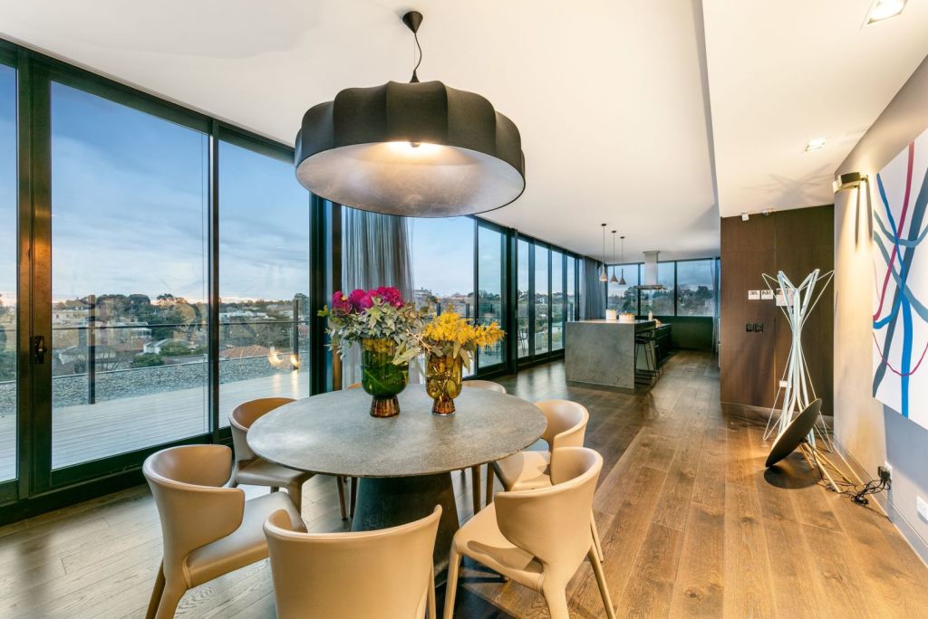 The residence features views over the city. Photo: Kay & Burton