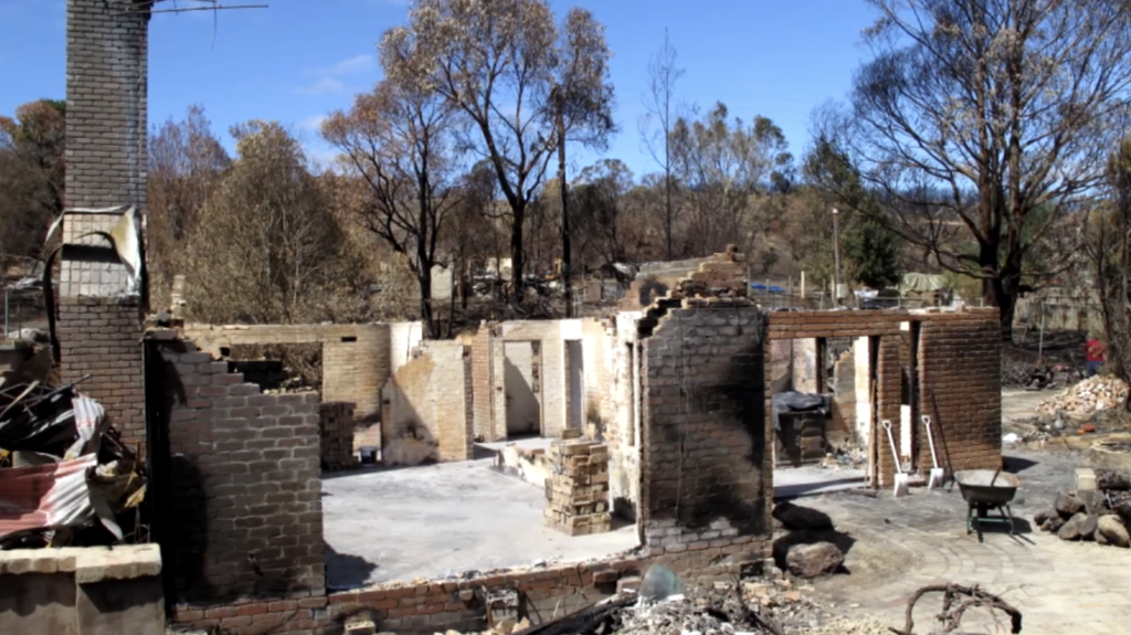 The ruins of the original Steels Creek home, destroyed in Black Saturday bushfires. Photo: Your Domain